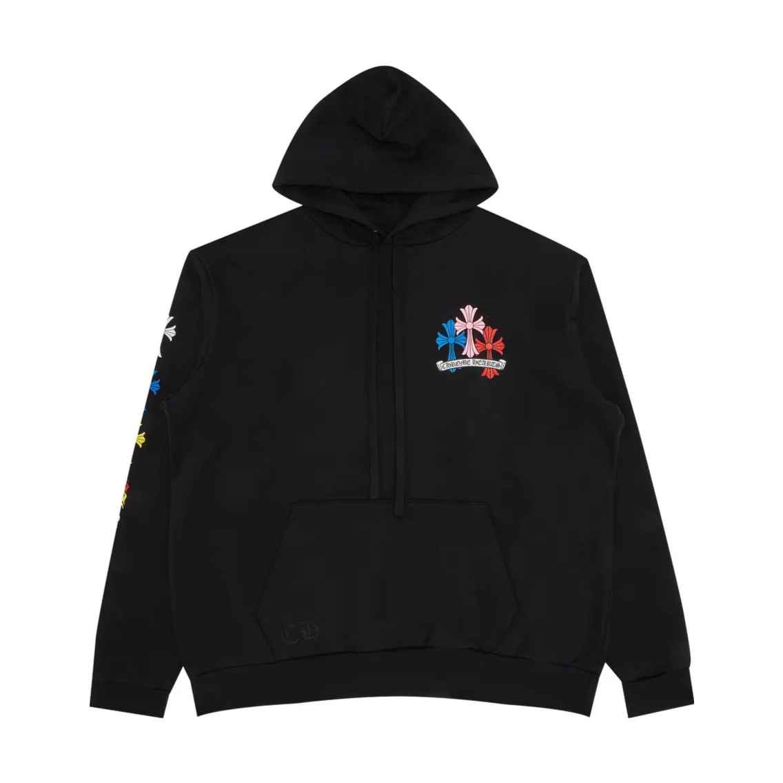 Chrome Hearts Cross Hoodie 'Black/Multicolor'