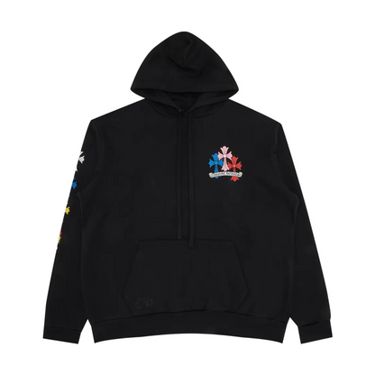Chrome Hearts Cross Hoodie 'Black/Multicolor'