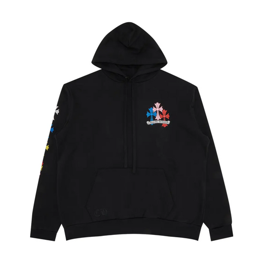 Chrome Hearts Cross Hoodie 'Black/Multicolor'