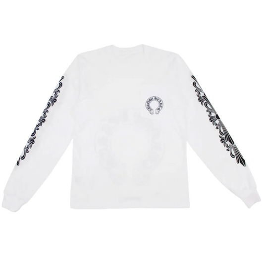 Chrome Hearts Floral Long-Sleeve 'White/Black'