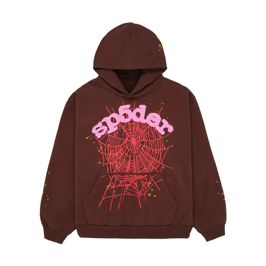 Sp5der Web Hoodie 'Brown'