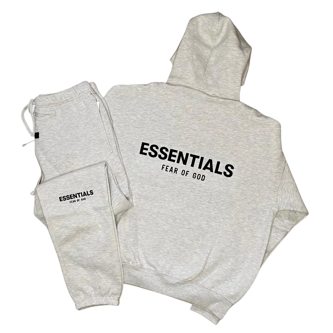 Fear of God Essentials Tracksuit 'Light Oatmeal'