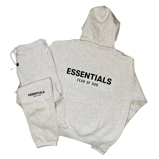 Fear of God Essentials Tracksuit 'Light Oatmeal'