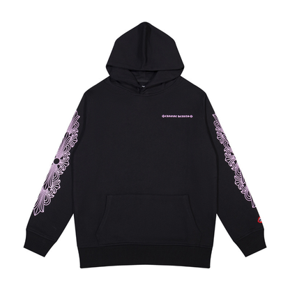 Chrome Hearts Horse Shoe Hoodie 'Black/Pink'
