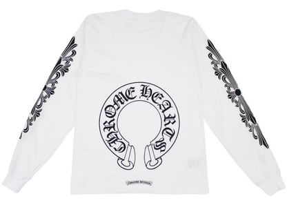 Chrome Hearts Floral Long-Sleeve 'White/Black'