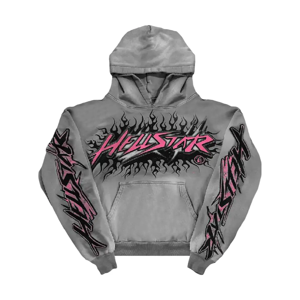 Hellstar Future Flame Hoodie 'Grey'