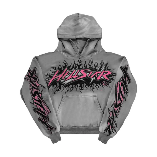 Hellstar Future Flame Hoodie 'Grey'