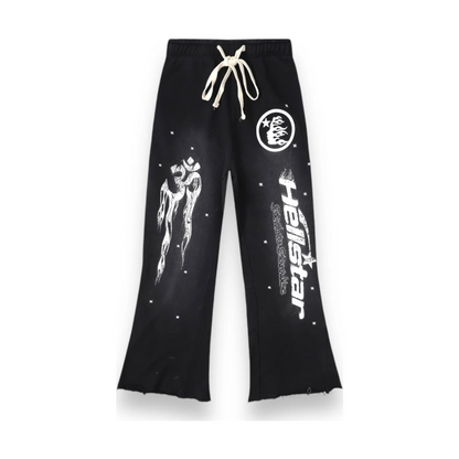 HELLSTAR Racer Flare Sweatpants Black