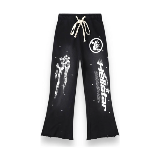 HELLSTAR Racer Flare Sweatpants Black