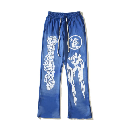 HELLSTAR Racer Flare Sweatpants Blue
